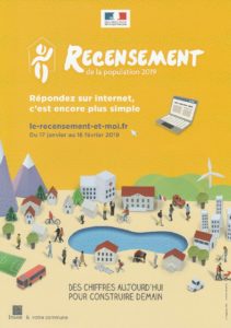 Du 17 janvier au 16 février 2019 Recensement de la population de notre commune