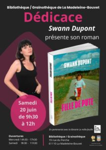 Dédicace Swann Dupont la bibliothèque ! @ Bibliothèque - grainothèque de La Madeleine-Bouvet