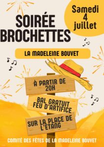 Soirée brochettes à l’étang communal !